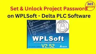 Set & Unlock Project Password Delta PLC program on WPLSoft 2.52 (Service)