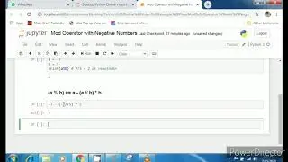 Lecture 16: Very Important- Modulus Operator with Negative Numbers in Python.