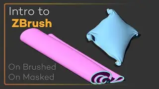Intro to ZBrush 040 - Use On Brushed and On Masked to roll up cloth and more!!