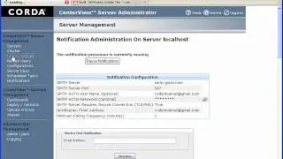 Configuring Notifications in CenterView Administrator