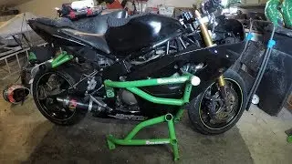 Stunt Cage Install - Kawasaki 636 Motorcycle (Crash Bars)