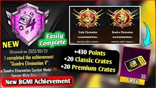 Easily Complete (Quadra Elimination) Achievement | FREE +430 Achievements Point in BGMI TEAM HARSHIT