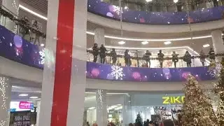 В торговом центре Дана Молл партизаны и Вольны Хор провели дерзкую акцию