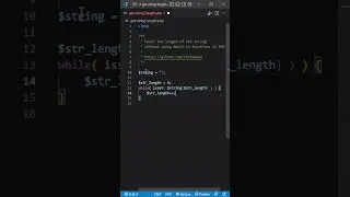 Count the length of the string without using built-in functions in PHP #shorts #php #coding