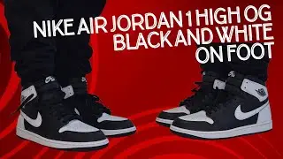 Nike Air Jordan 1 High OG Black And White Panda On Foot | Detailed Look | DZ5485-010