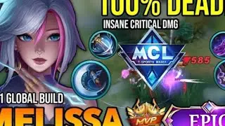 MELISSA BEST BUILD 2024 (ONE HIT BUILD) | MELISSA | MOBILE LEGENDS