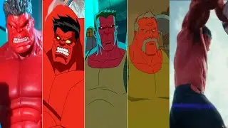 Эволюция Красного  Халка  в мультфильмах и кино/Evolution of Red Hulk  in Cartoons (2009-2025)