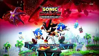 SONIC X SHADOW GENERATIONS - Main Menu (Title Scroll)