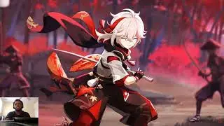genshin impact player react to kazuha!!!!
