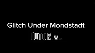 GLITCH UNDER MONDSTADT TUTORIAL