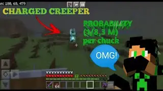 aku menemukan Charged Creeper di Minecraft😱😱😱