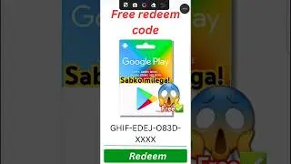 100% FREE (Redeem Codes) free redeem code app google play redeem code | how to get free redeem codes