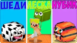 🍬САМЫЕ ЧИТЕРСКИЕ ПРЯТКИ в МАЙНКРАФТЕ! НУБИК ШЕДИ ЛЕСКА