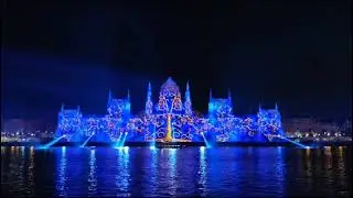 Projection Mapping on a Parliament Building in Budapest