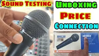 Ahuja AUD-59XLR Mic Unboxing And Price Sound Testing | Cheap Price Best Mic | Dj Rock