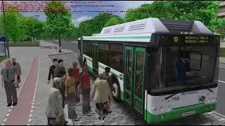 OMSI 2 - Большая деревня Маршрут 10 на автобусе ЛиАЗ 6213.71 2012 года МСК