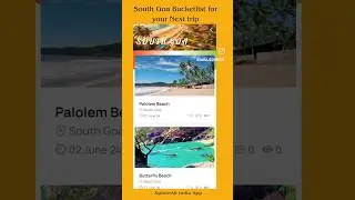 South Goa Bucketlist for your next trip #southgoa #goa #traveling