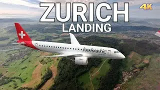 ZURICH LANDING - SWITZERLAND 4K