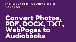 InstaReader v2.0 English Tutorial with talkback