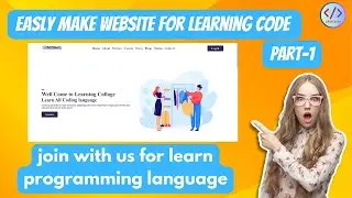 How To Make Programming Language Website using HTML And CSS💓💓💓💓