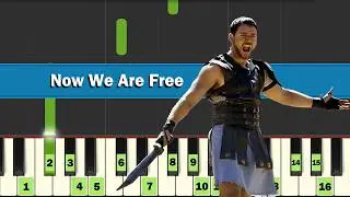 Now We Are Free | Honor Him - Gladiator | Hans Zimmer | Easy Piano Tutorial