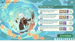 |Genshin Impact| Misty Hills, Foggy Vales Guide!!