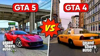 GTA 5 Vs GTA 4 Mega Comparison 😱 Part 1 | 10 *SHOCKING* Differences You Don't Know | Which Is No.1?😍