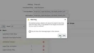 Setup | Export Subset of Setup Data