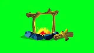 green screen effect background video fire/ fire green screen video