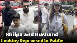 Shilpa Shetty and Her Husband is Looking Depressed in public