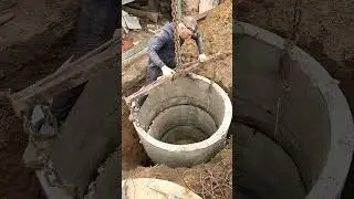 Делаем сливные ямы под три кольца