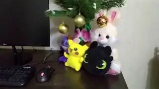 Реакция крысы на елку!