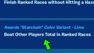 Beat Other Players Total in Ranked Races