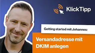 Versandadresse mit DKIM anlegen