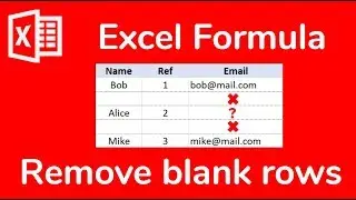 Excel function: How to remove blank rows - Doctor Excel 