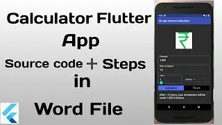 Calculator Flutter App |Flutter Calculator code |Flutter Calculator Tutorial |IT Project