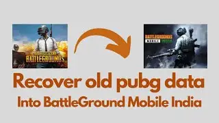 How to recover PUBG Mobile data | Transfer data on Battle Ground Mobile India | BGMI