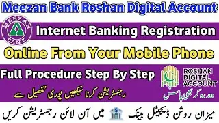 Meezan Roshan Digital Bank Complete Registration Process | Full Process Step By Step | Tk Helper |