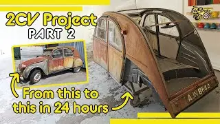 Rebuilding an Abandoned 1963 Citroen 2CV Part 2 // Patina Resto Mod