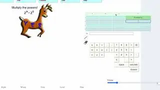 Exponents Level 1:  Multiplication of Powers Using The Spreadsheet