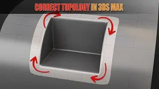 Topology Hard Surface: Correct Edge Flow for Subdivision In 3ds Max #2 || N°_175
