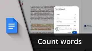 Counting words in Google Docs | Google Docs word count ✅ Tutorial