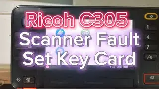 Ricoh C305 Scanner Fault Set Key Card #copier #scanner #keycard