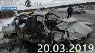 Подборка аварии ДТП на видеорегистратор за 20.03.2019 год