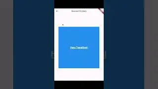 Flutter Hero widget example 