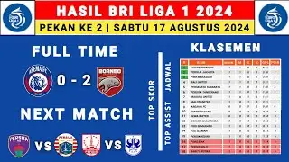 Hasil Liga 1 2024 - Arema FC vs Borneo FC - Klasemen Liga 1 2024 Terbaru Hari Ini - Liga 1 Indonesia