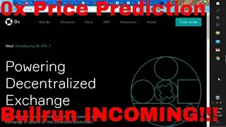 0x Coin Price Prediction Zrx Coin 0x Staking Coinbase News Bullrun Incoming