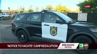 Sacramento police called as lease for Camp Resolution ends