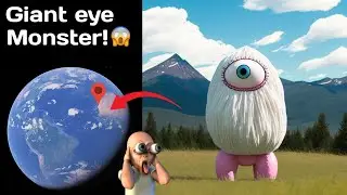 Omg! Found Giant Eye 👀 Monster On Google Earth 🌍