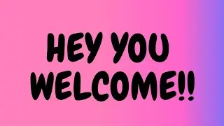 Welcome!!. Please Subscribe.
